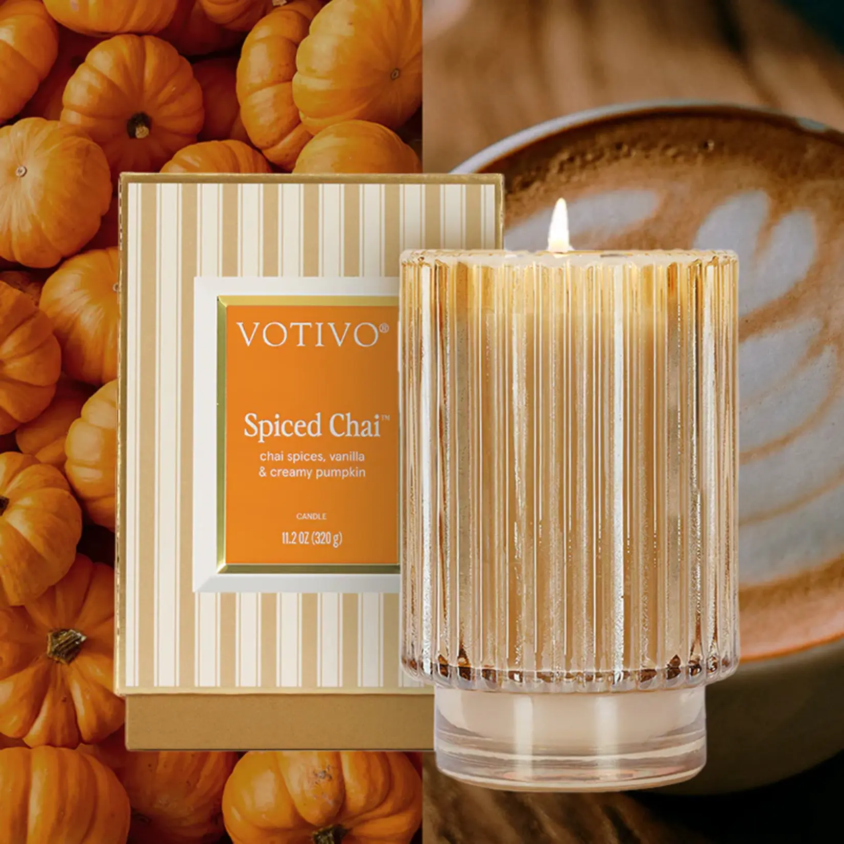 Votivo Spiced Chai Holiday Candle
