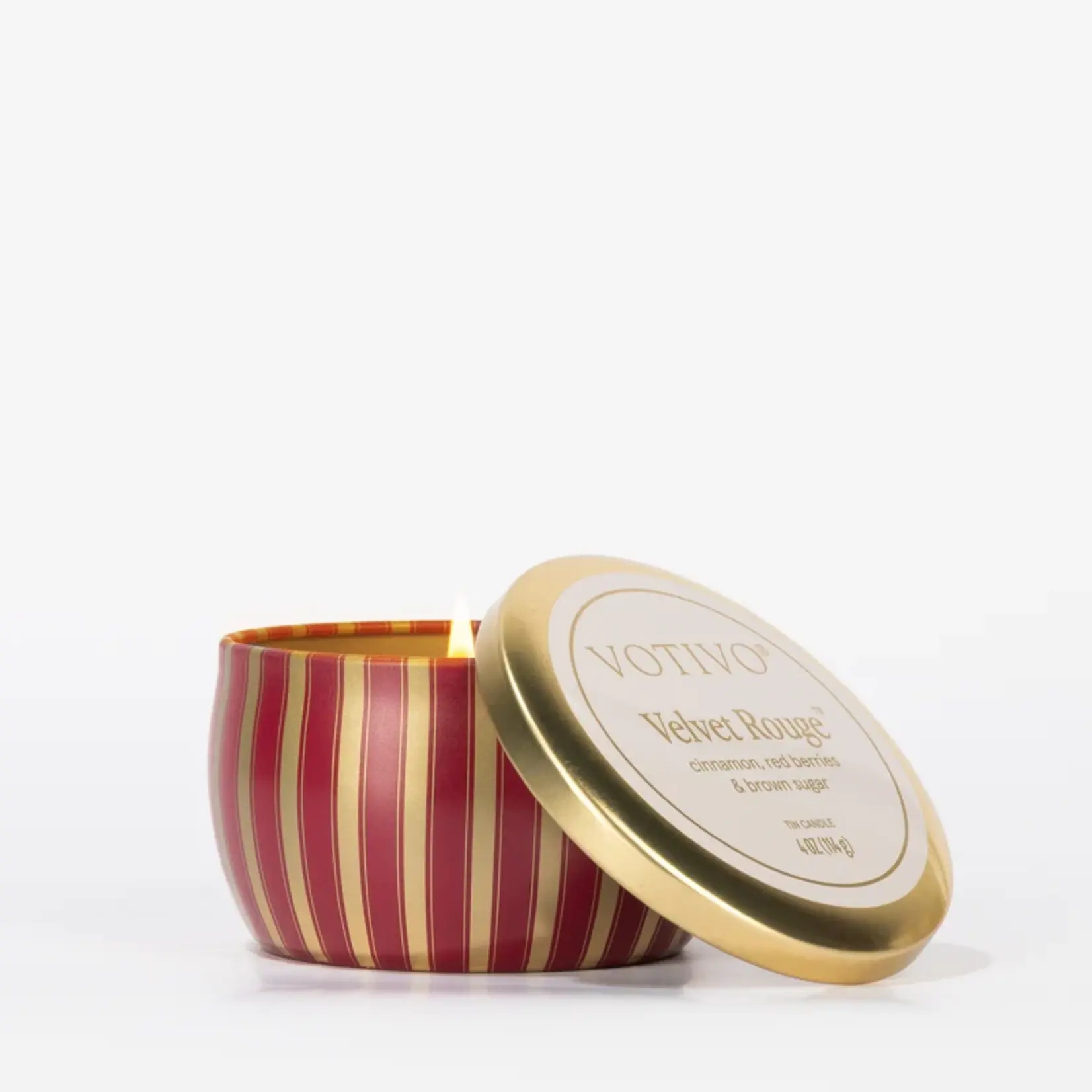 Votivo Velvet Rouge Holiday Tin Candle