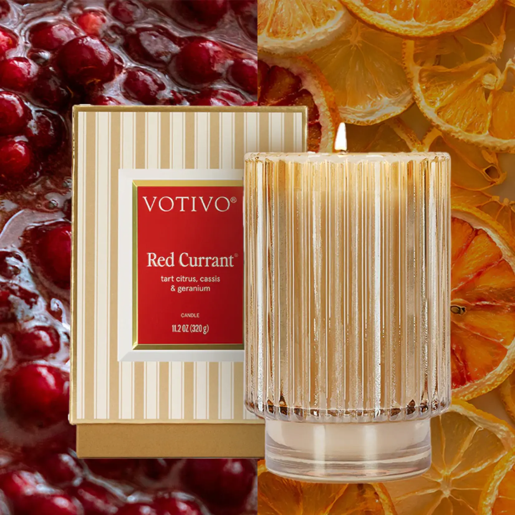 Votivo Red Currant Holiday Candle