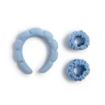 Two's Company Prep and Glow Spa Bubble Headband and Wristband Set Blue