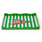 Two's Company Football Field Decorative Tray Large
