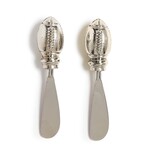 Two's Company Football Spreaders on Card Silver