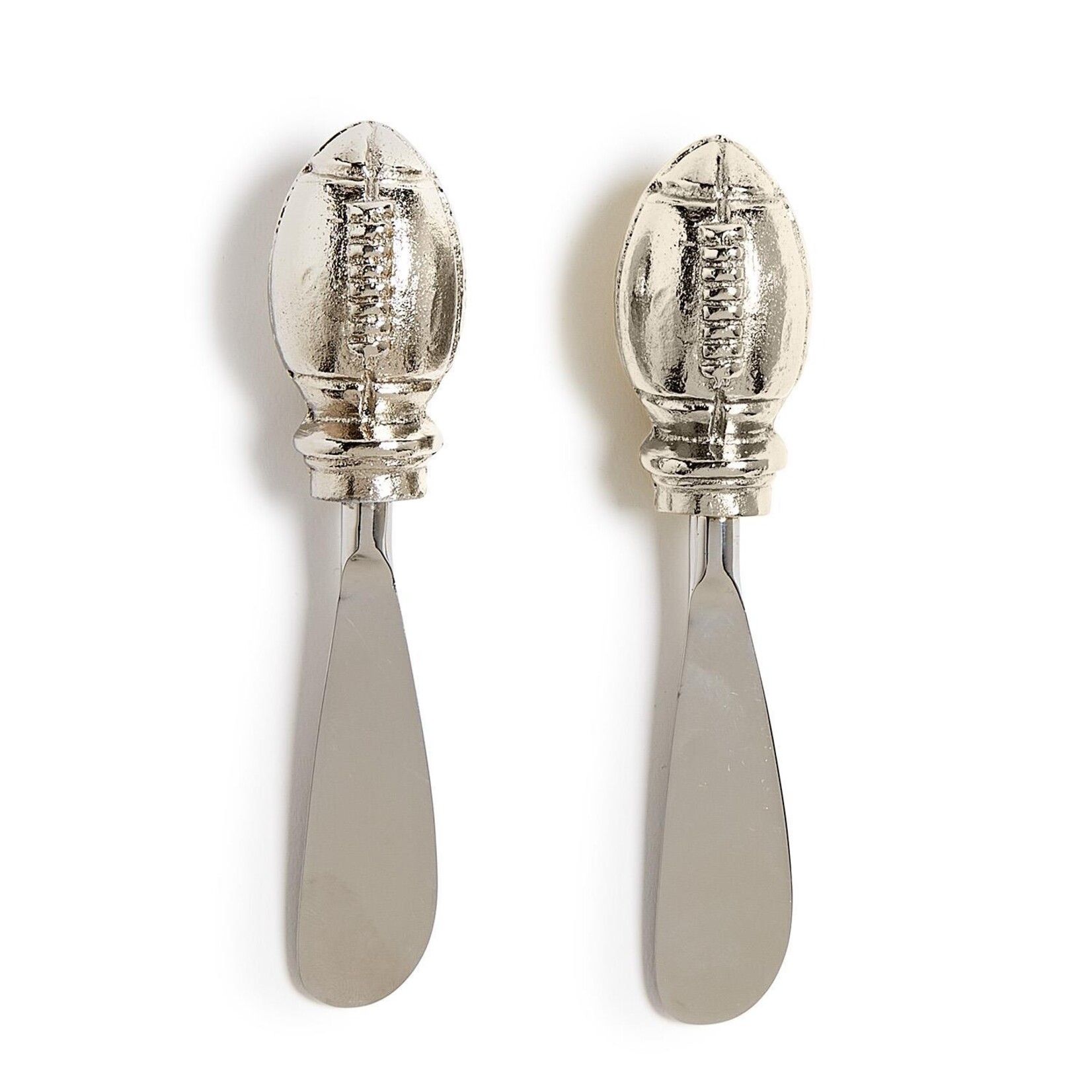 Two's Company Football Spreaders on Card Silver