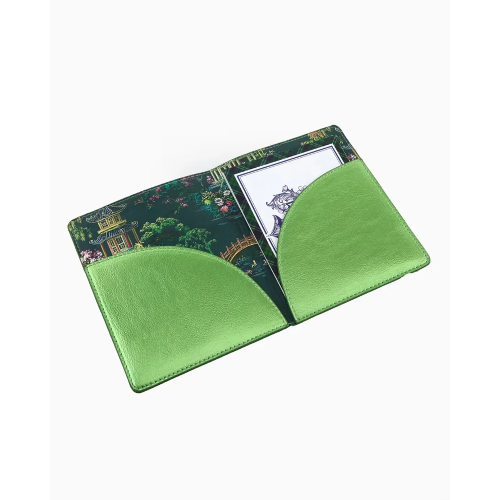 Oh My Mahjong Mahjong Card Folio, Metallic Green