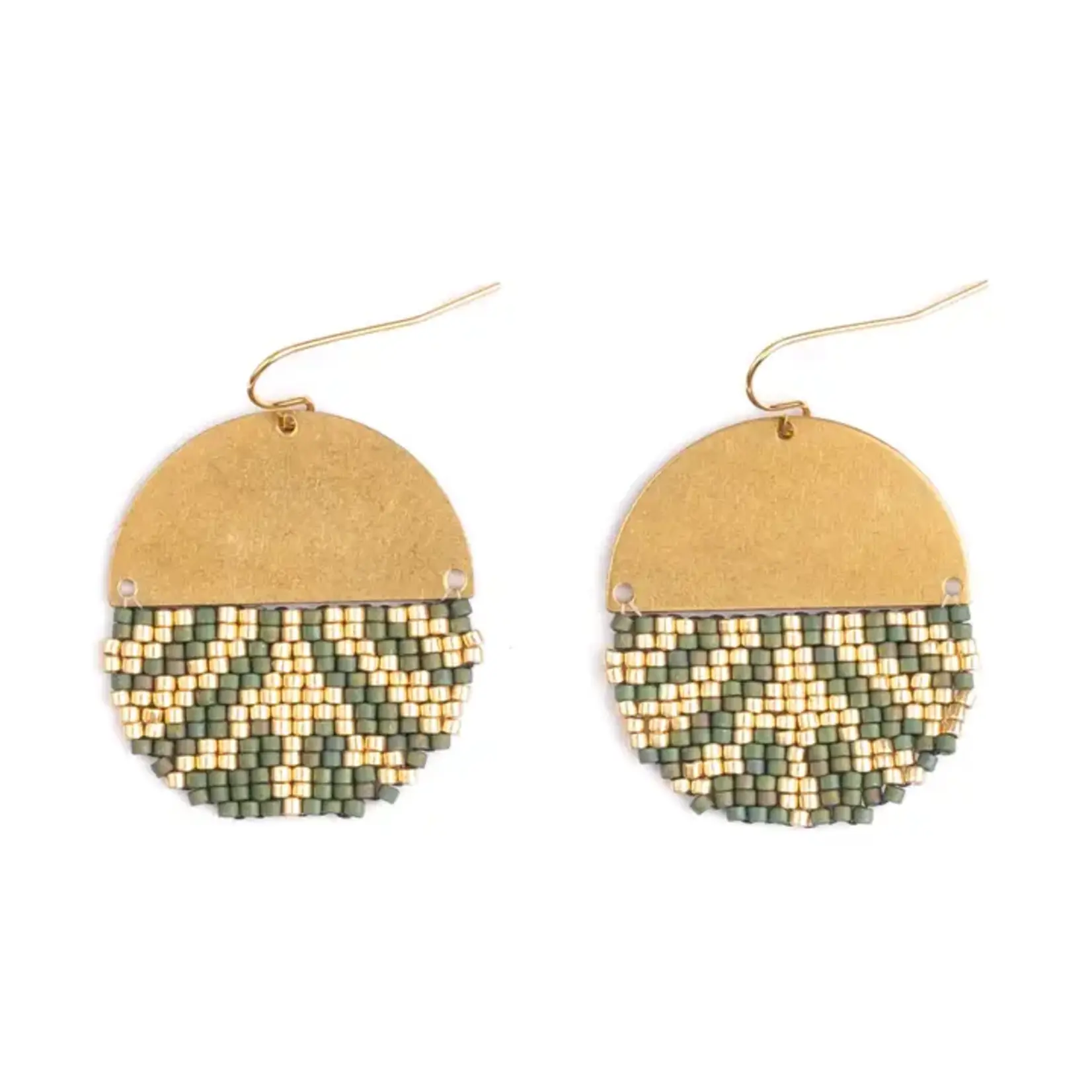 Mayana Designs Co. Savoy Drop Earrings Green