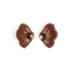 Mayana Designs Co. Bloom Stud Earrings Brown