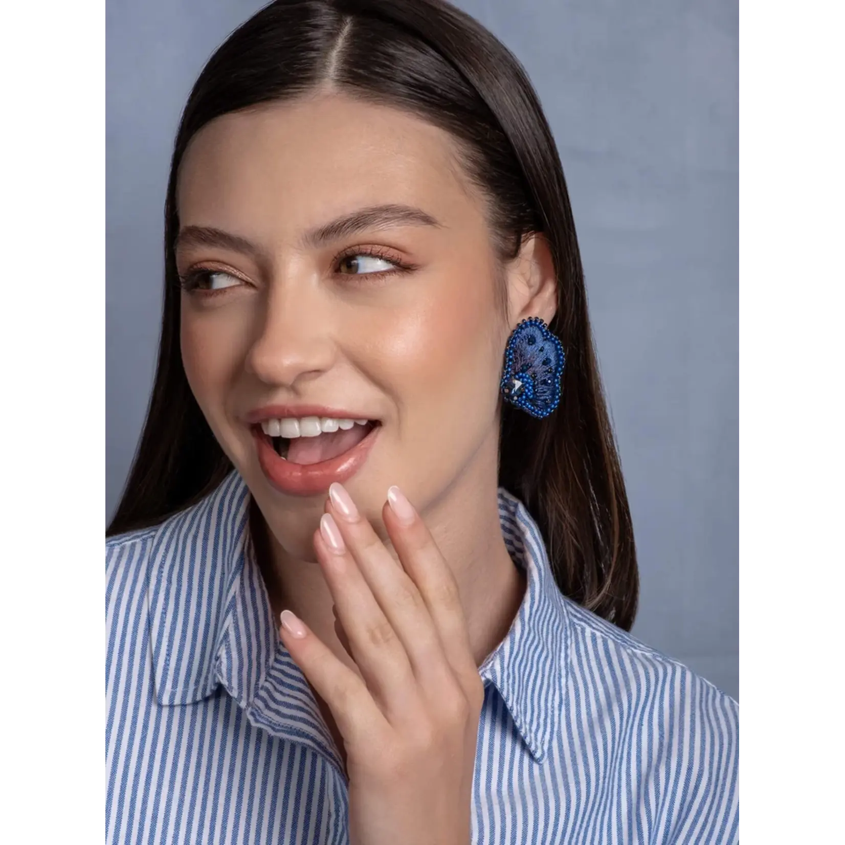 Mayana Designs Co. Bloom Stud Earrings Brown