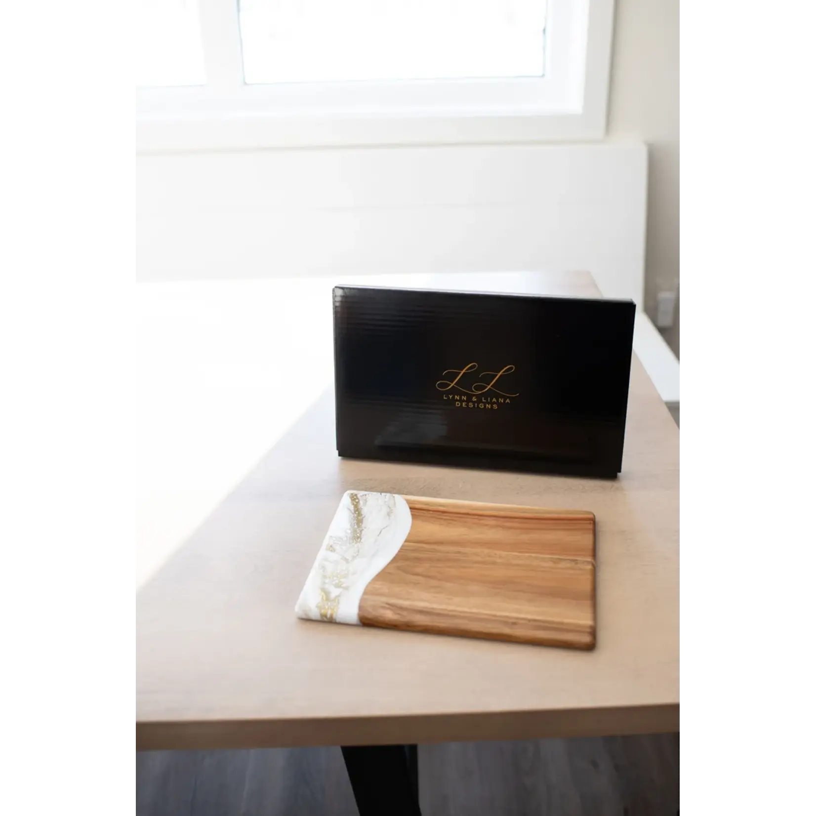 Lynn & Liana Designs Acacia Date Night Board Gold Quartz