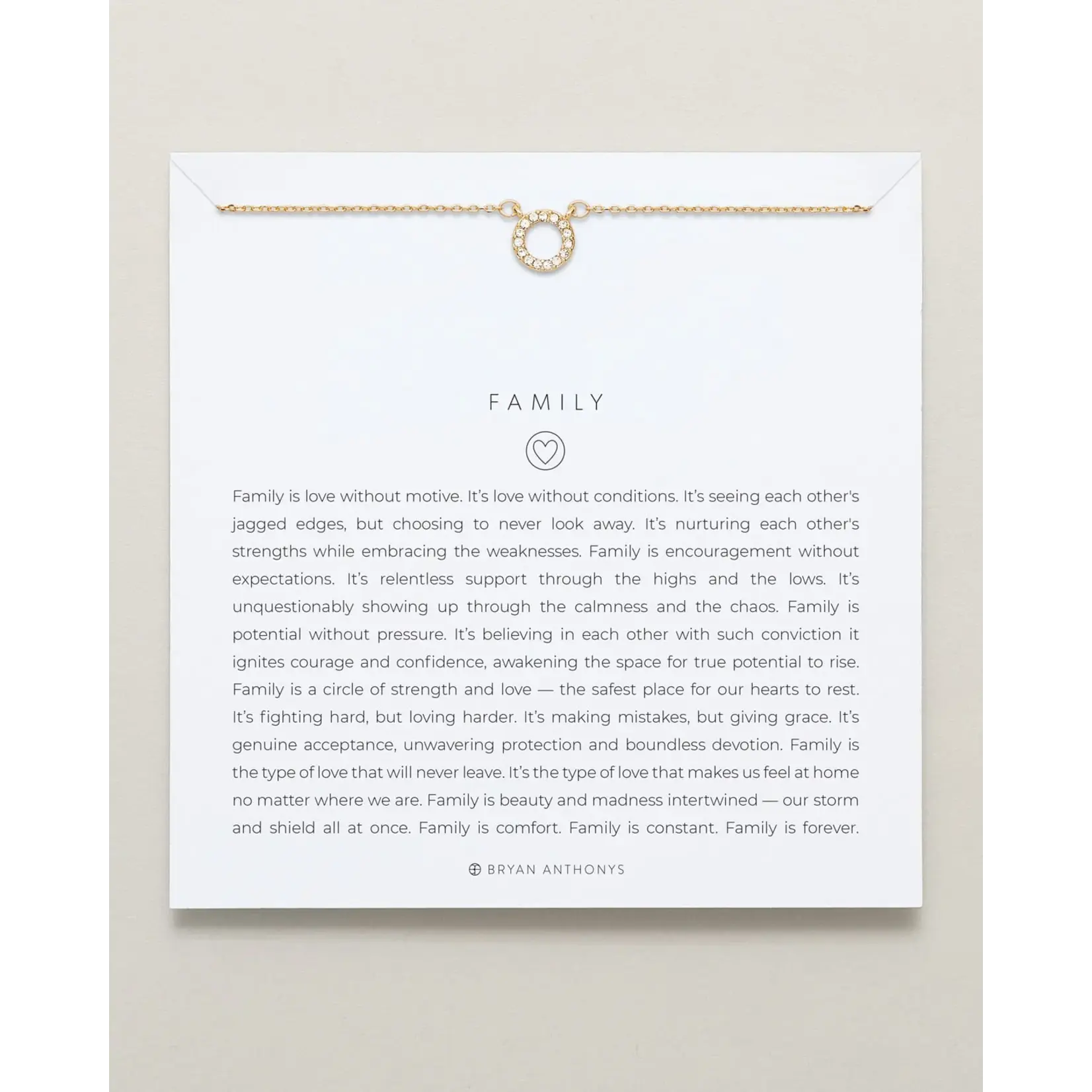 Bryan Anthonys Family Necklace 14k Gold