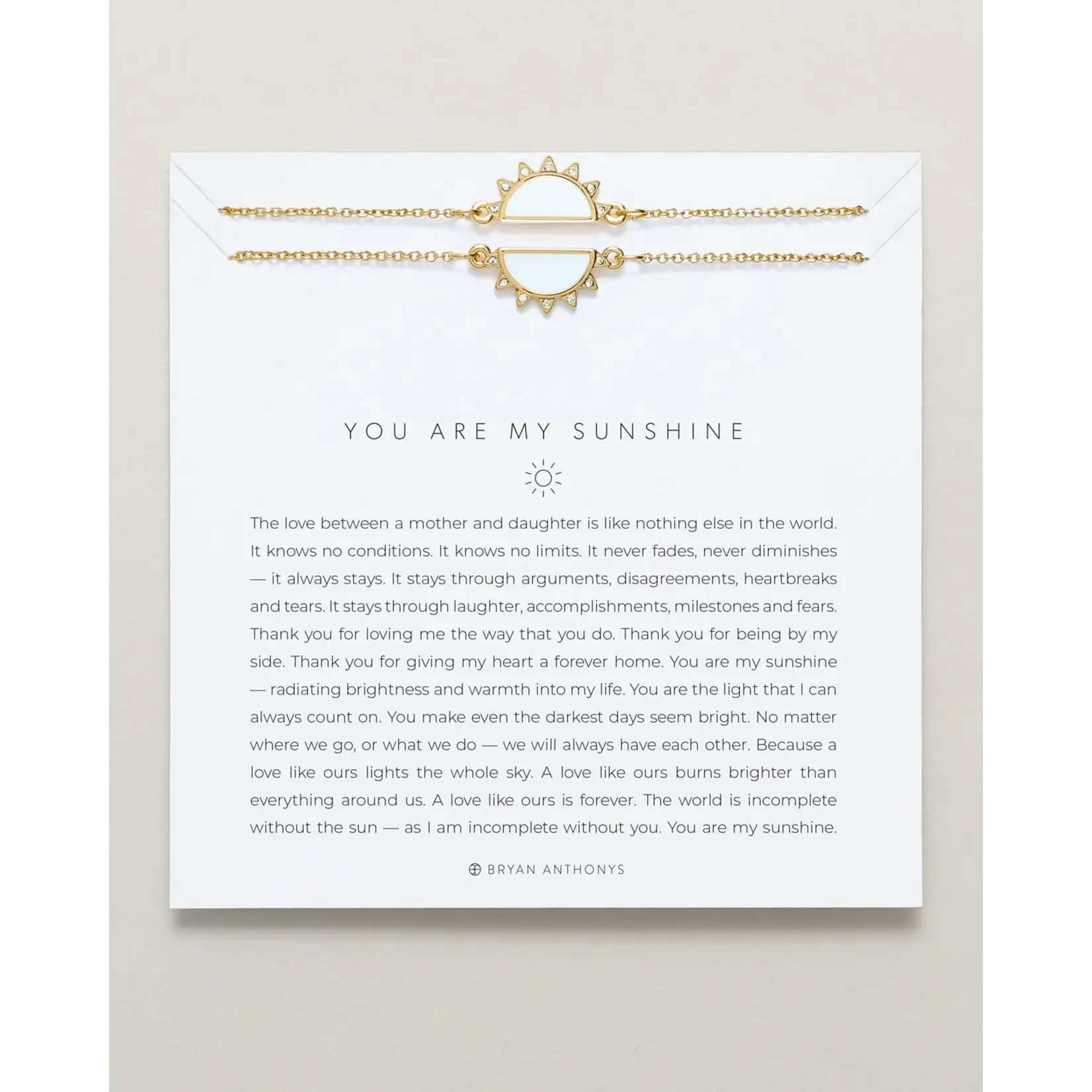 Bryan Anthonys You Are My Sunshine Necklace 14k Gold
