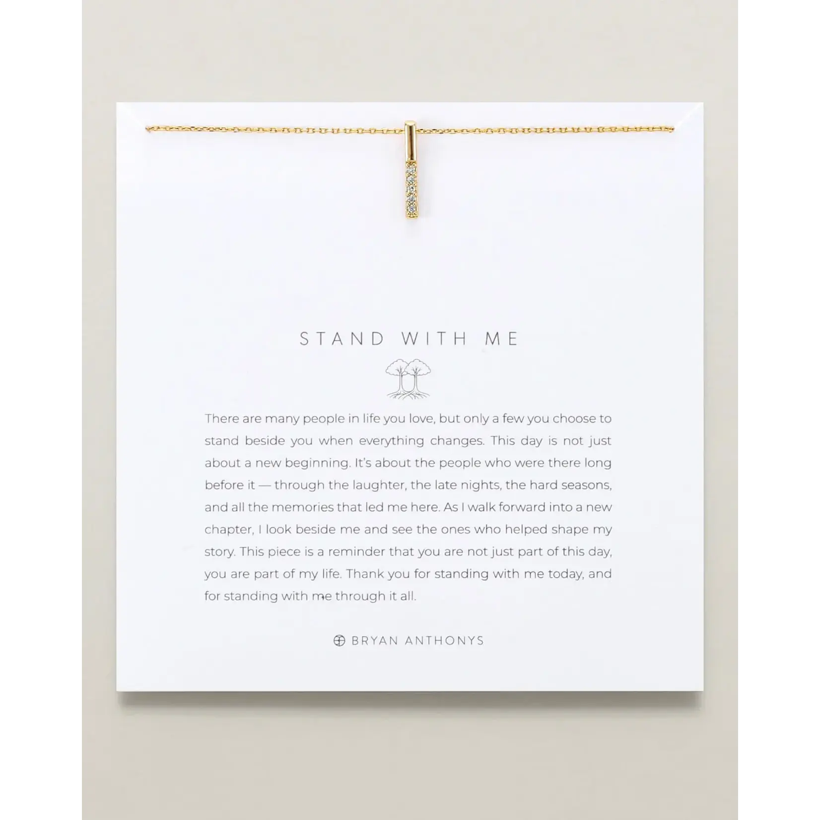 Bryan Anthonys Stand With Me Necklace Gold