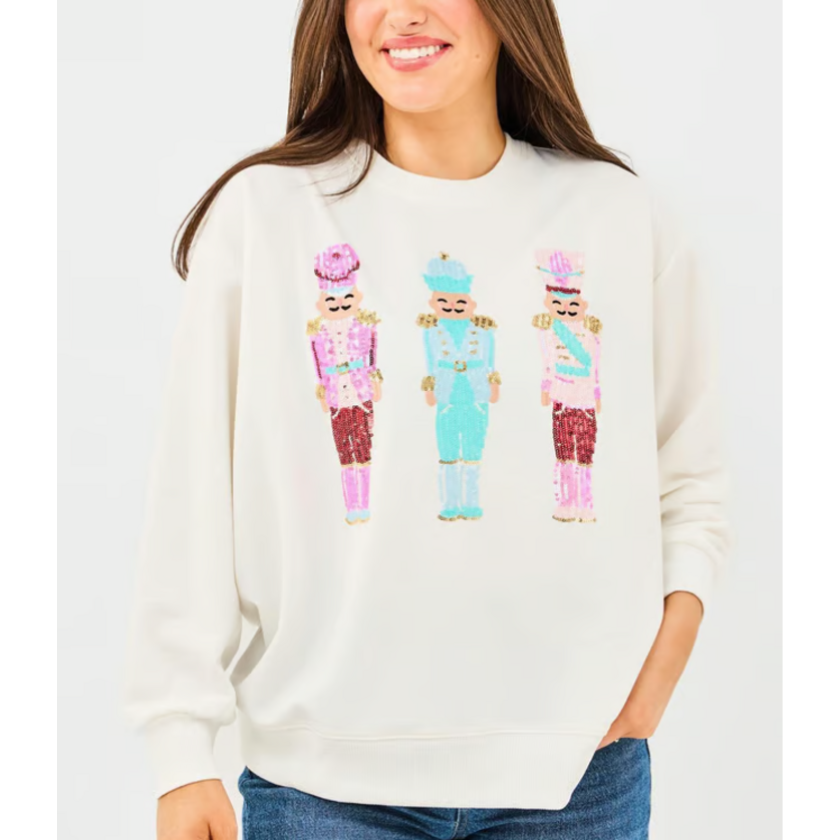 Mary Square Hazel Sweatshirt Large Nutcrackers