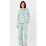 Mary Square Charlotte PJ Winter Pines Blue Long Sleeve Long Pant