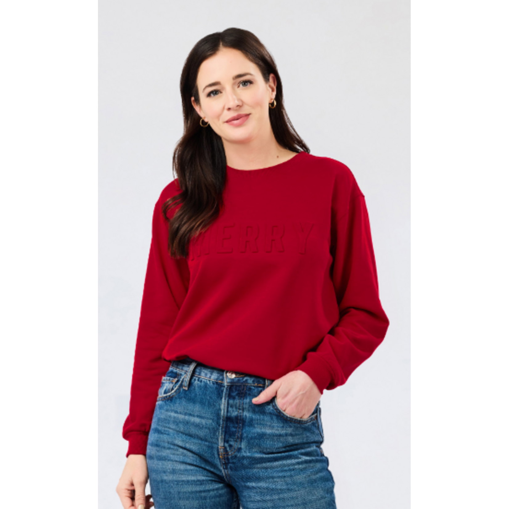Mary Square Brooke Sweatshirt Merry Tonal