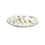 Annieglass Birdsong Small Oval Platter