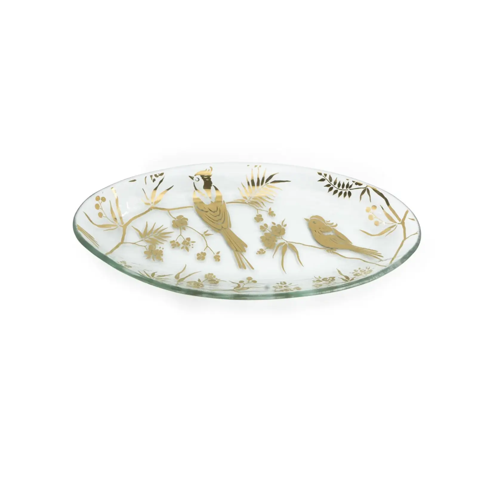 Annieglass Birdsong Small Oval Platter