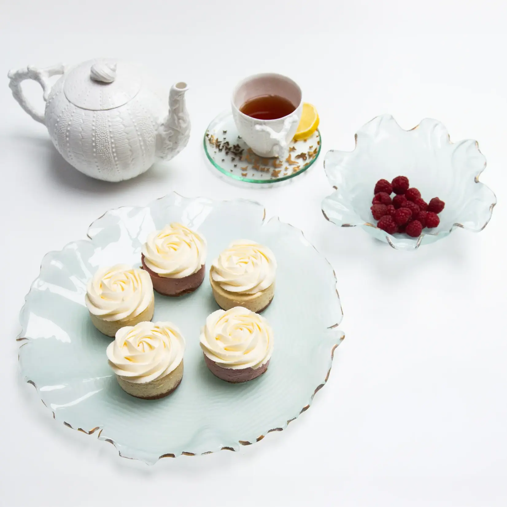 Annieglass Poppy Platter 14.5"