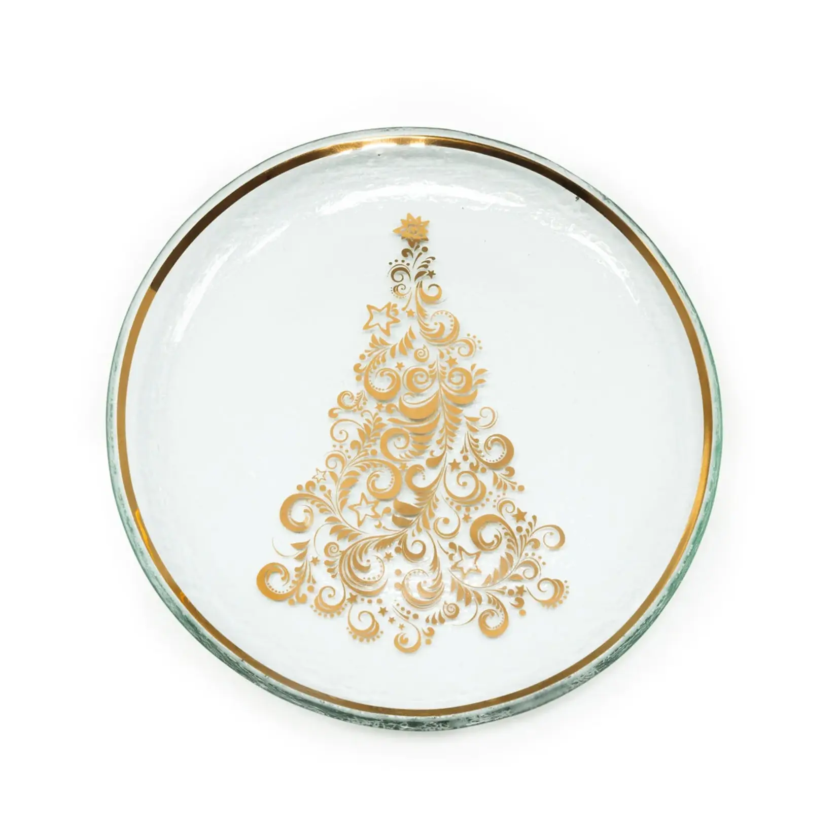 Annieglass Christmas Tree Collectible Plate 25