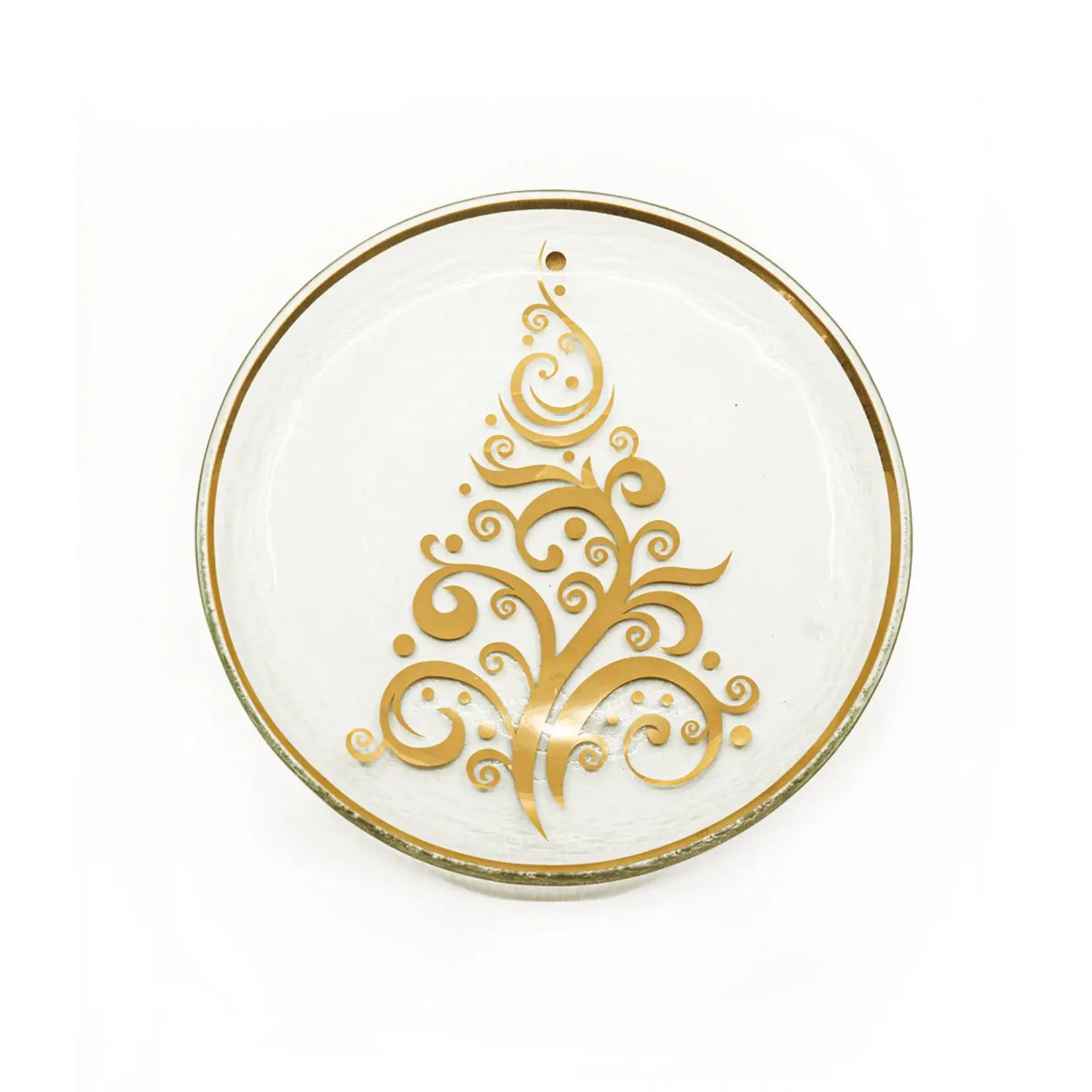 Annieglass Christmas Tree Collectible Plate 23