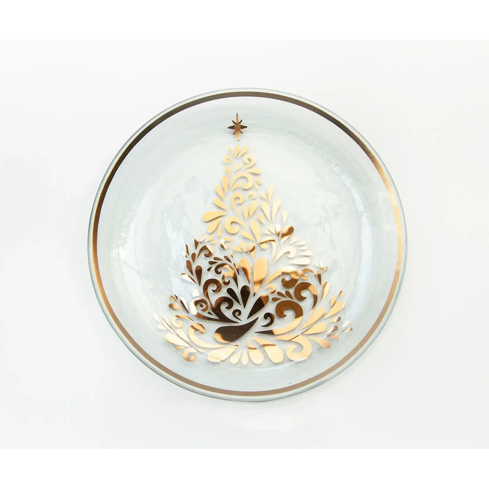 Annieglass Christmas Tree Collectible Plate 22