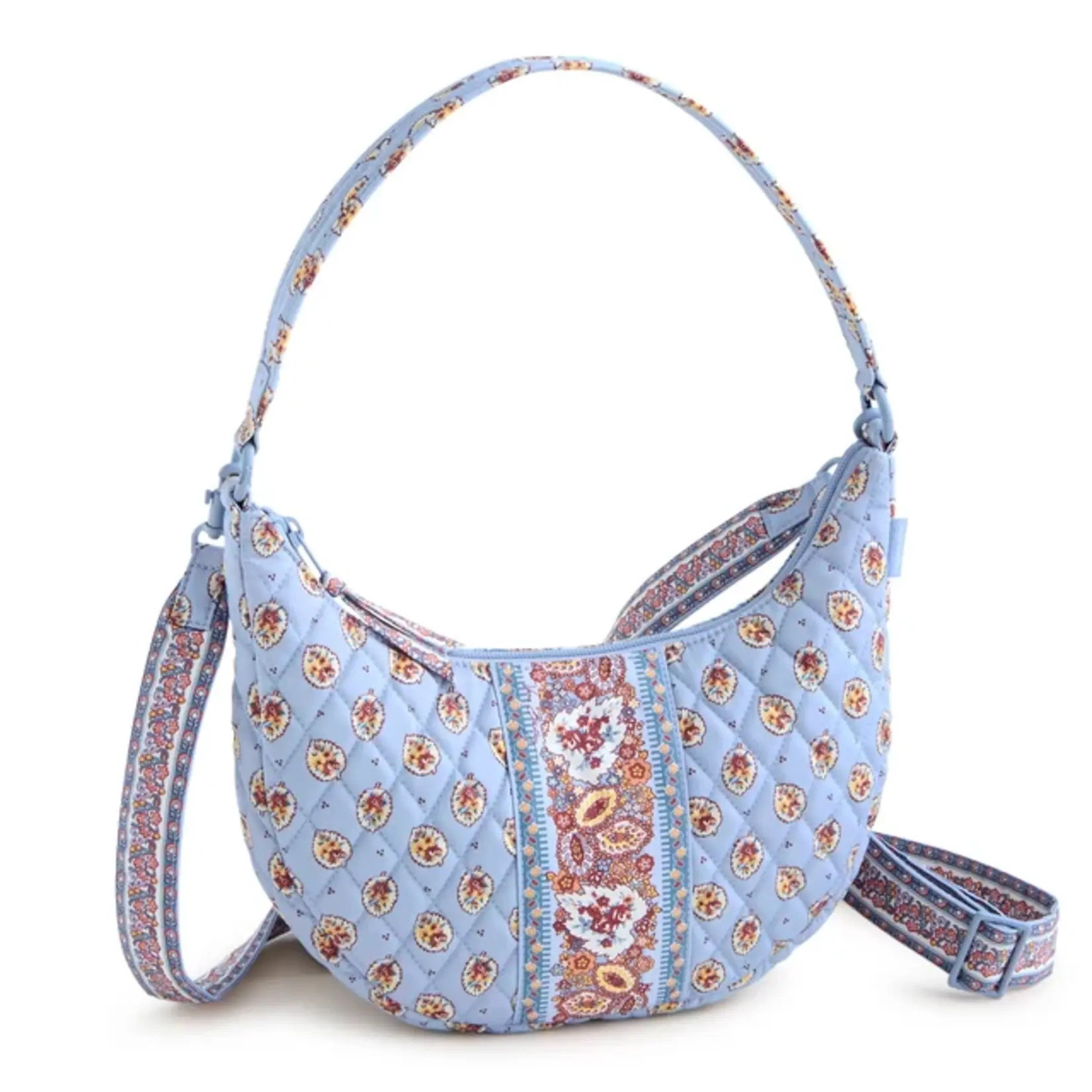 Vera Bradley Clara Convertible Shoulder Bag Blue Leaf