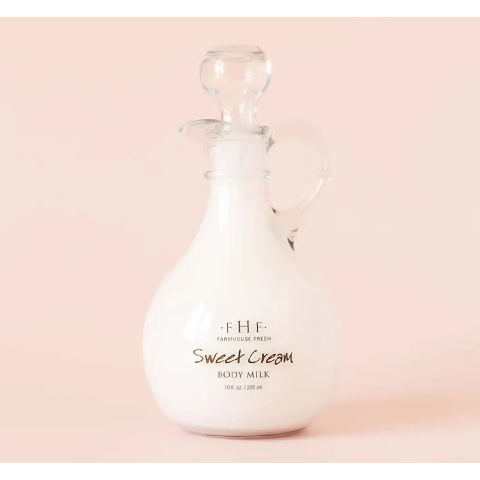 Farmhouse Fresh Sweet Cream Body Milk Lotion -Decorative Cruet
