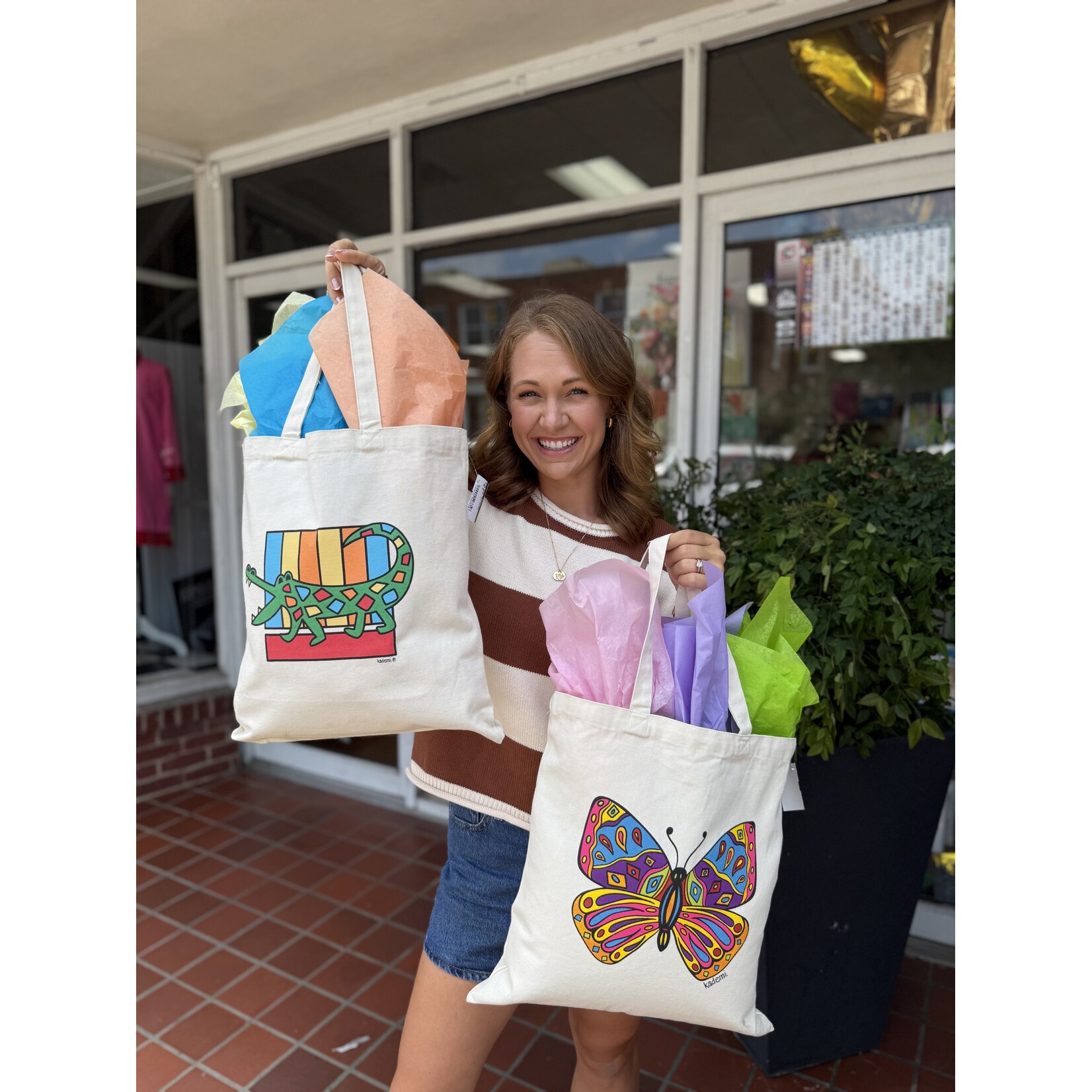 Kademi Butterfly Tote Bag