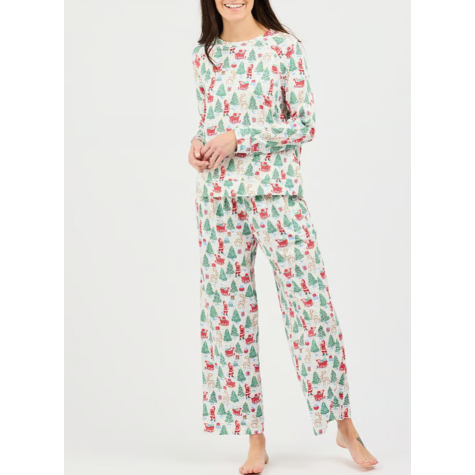 Mary Square Annie Tidings and Toile Multi PJ Set LSLP
