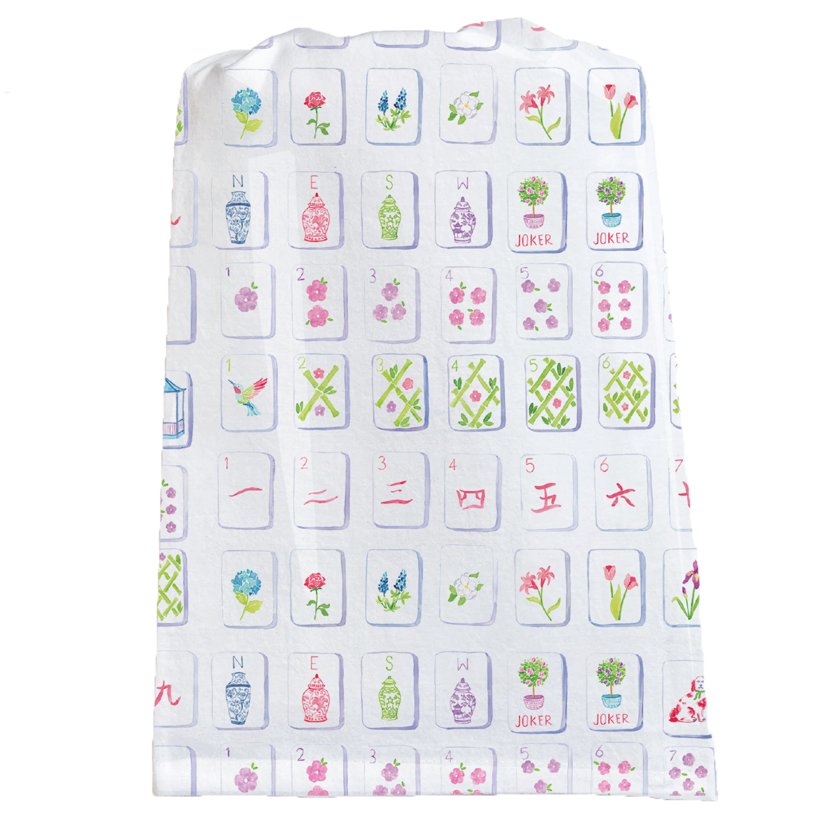 Taylor Paladino Tea Towel Mahjong
