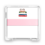Taylor Paladino Square Desk Set Bookstack with Glasses