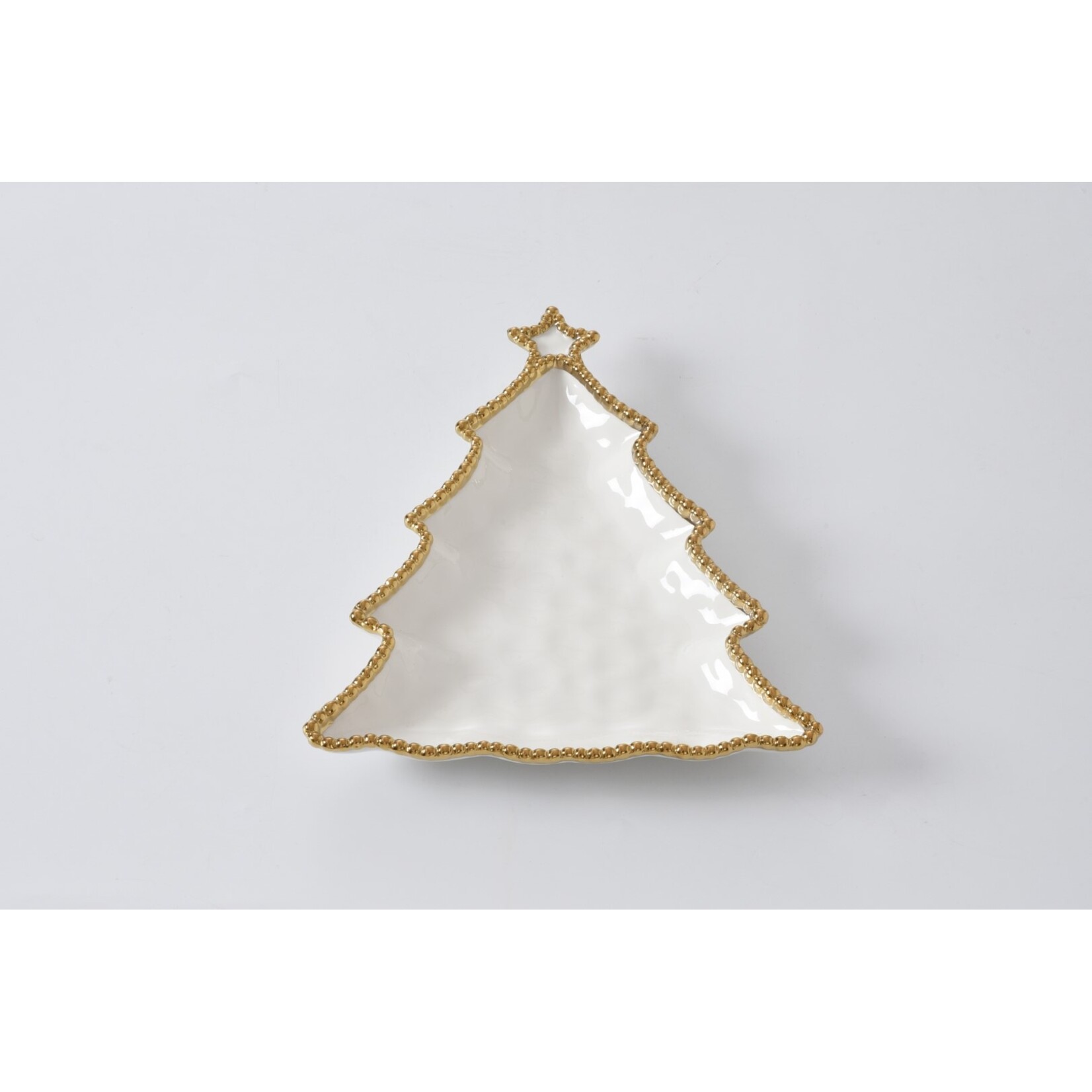 Pampa Bay Golden Salerno Christmas Tree Platter