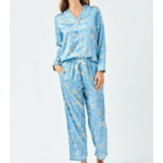 Mary Square Pant Set Charlotte Song Bird Blue