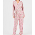Mary Square Pant Set Charlotte Thistle Vines Pink