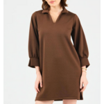 Mary Square Dress Hadley Espresso