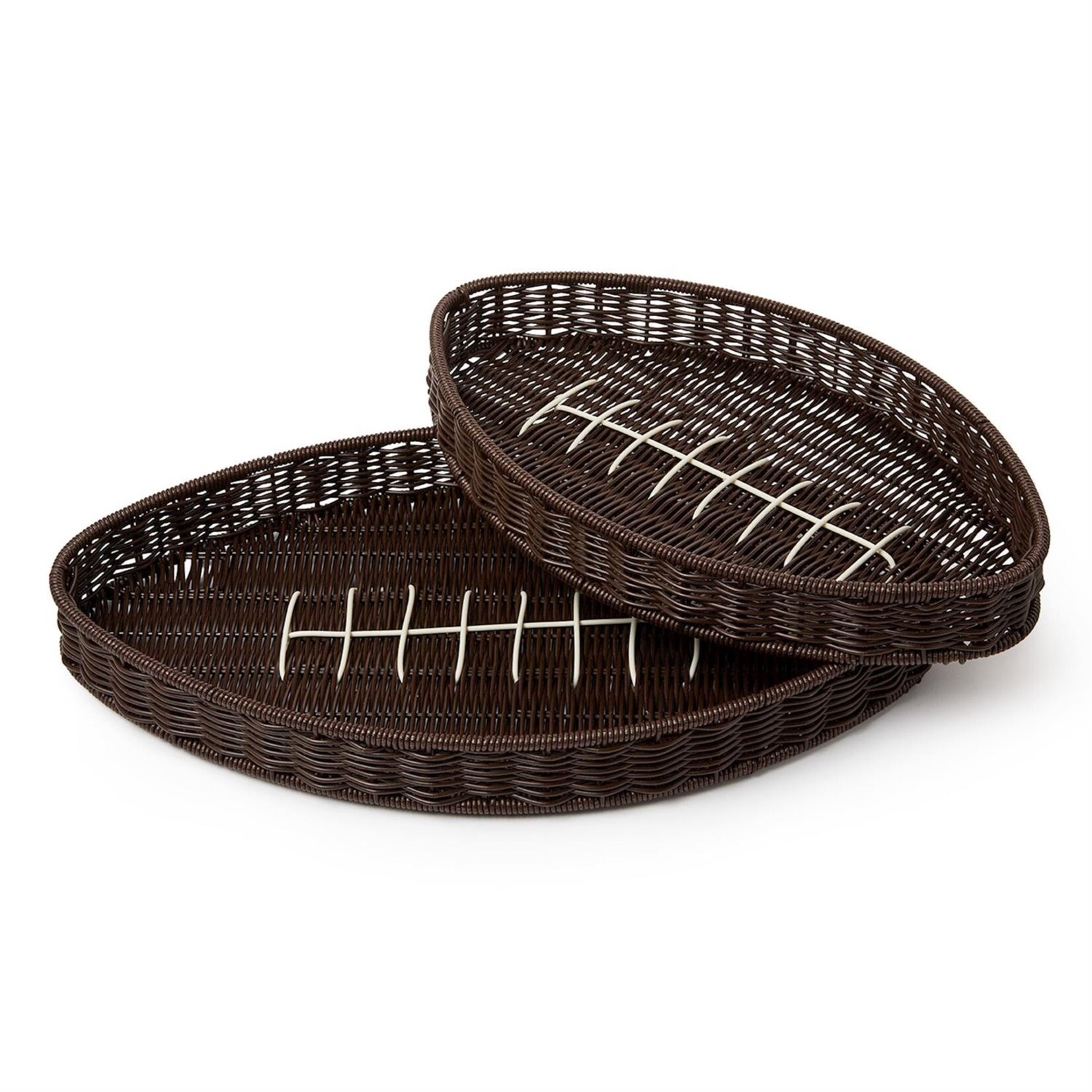 Two's Company Game Day Football Tray Large