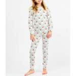 Mary Square Annie Kids PJ Set Santa Baby Stripe