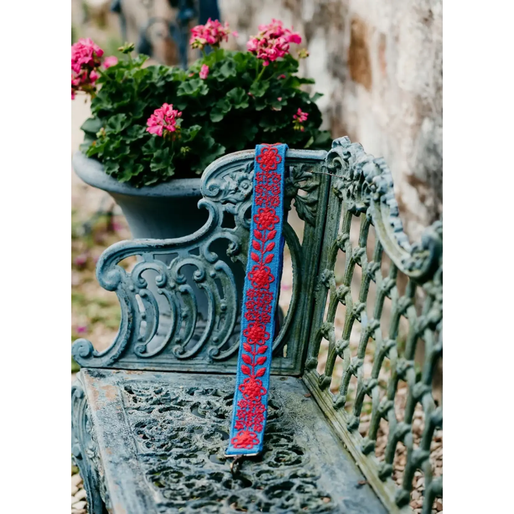 Madeline Parks Adjustable Strap Blue & Red