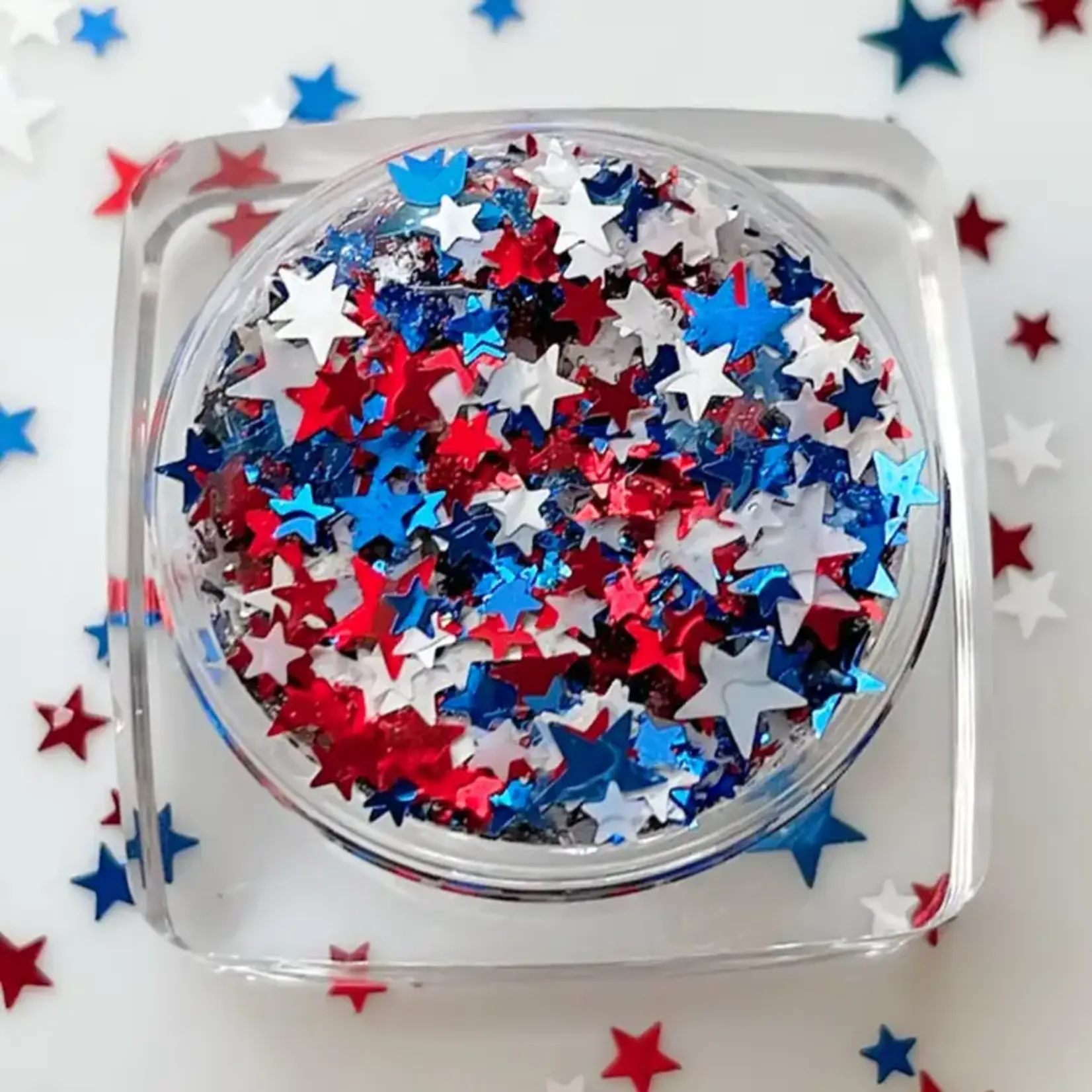 Nola Glitter Goddess 4th of July America USA Star Fourth Face and Body Glitter