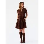 Mary Square Adelyn Dress Tan