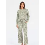 Mary Square Annie Painted Trillium Olive Pant Set