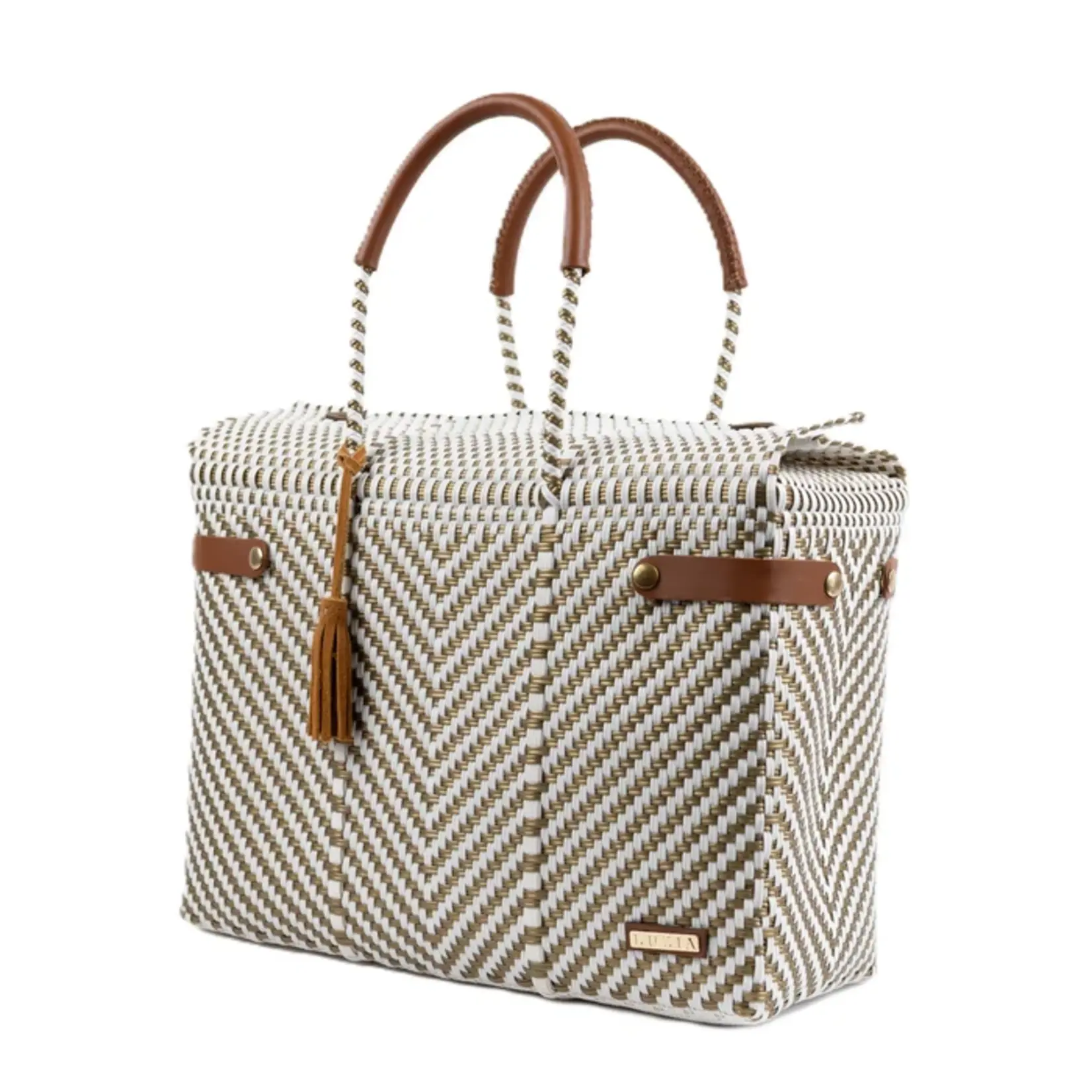 Luzia Closed Basket Arrow White Gold