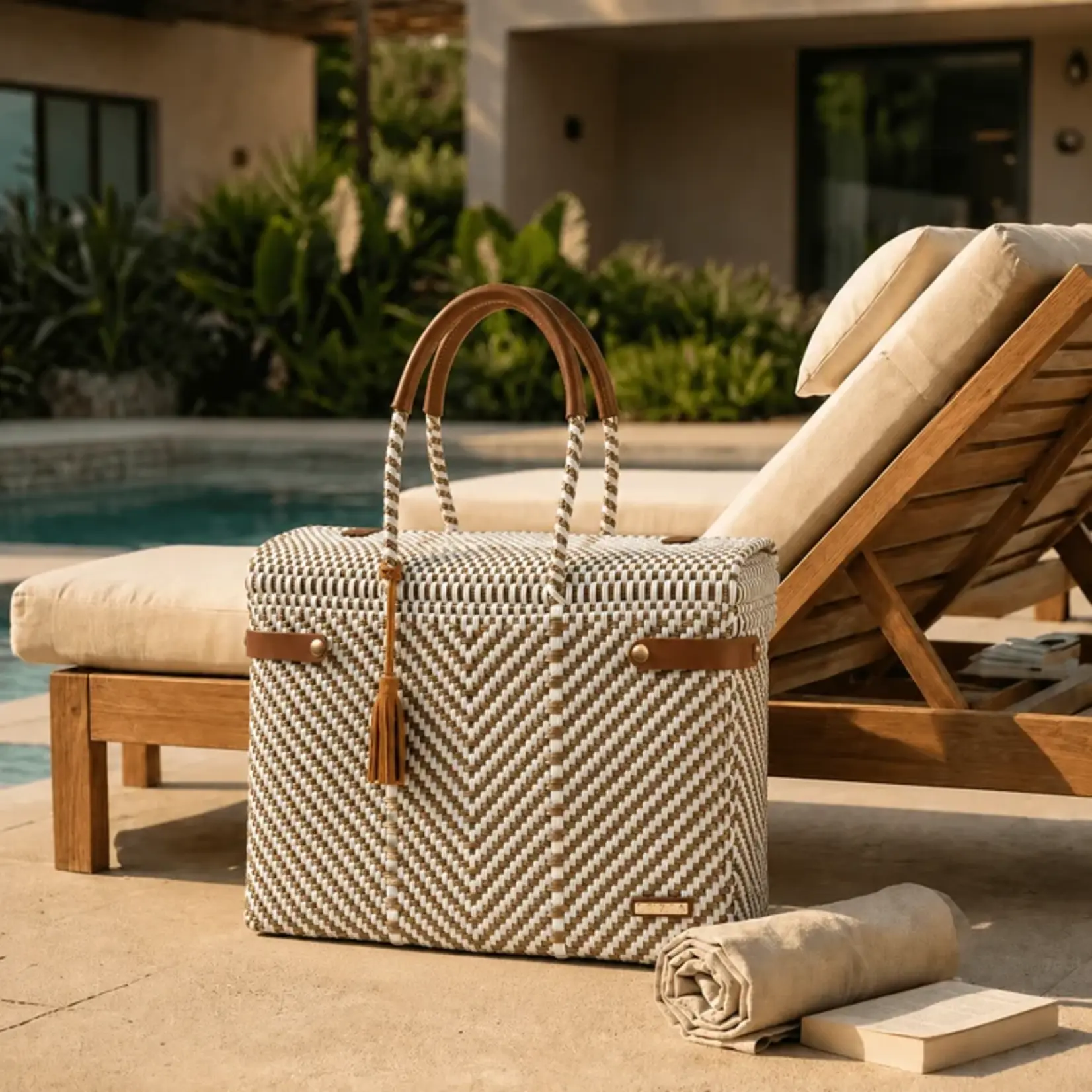 Luzia Closed Basket Arrow White Gold