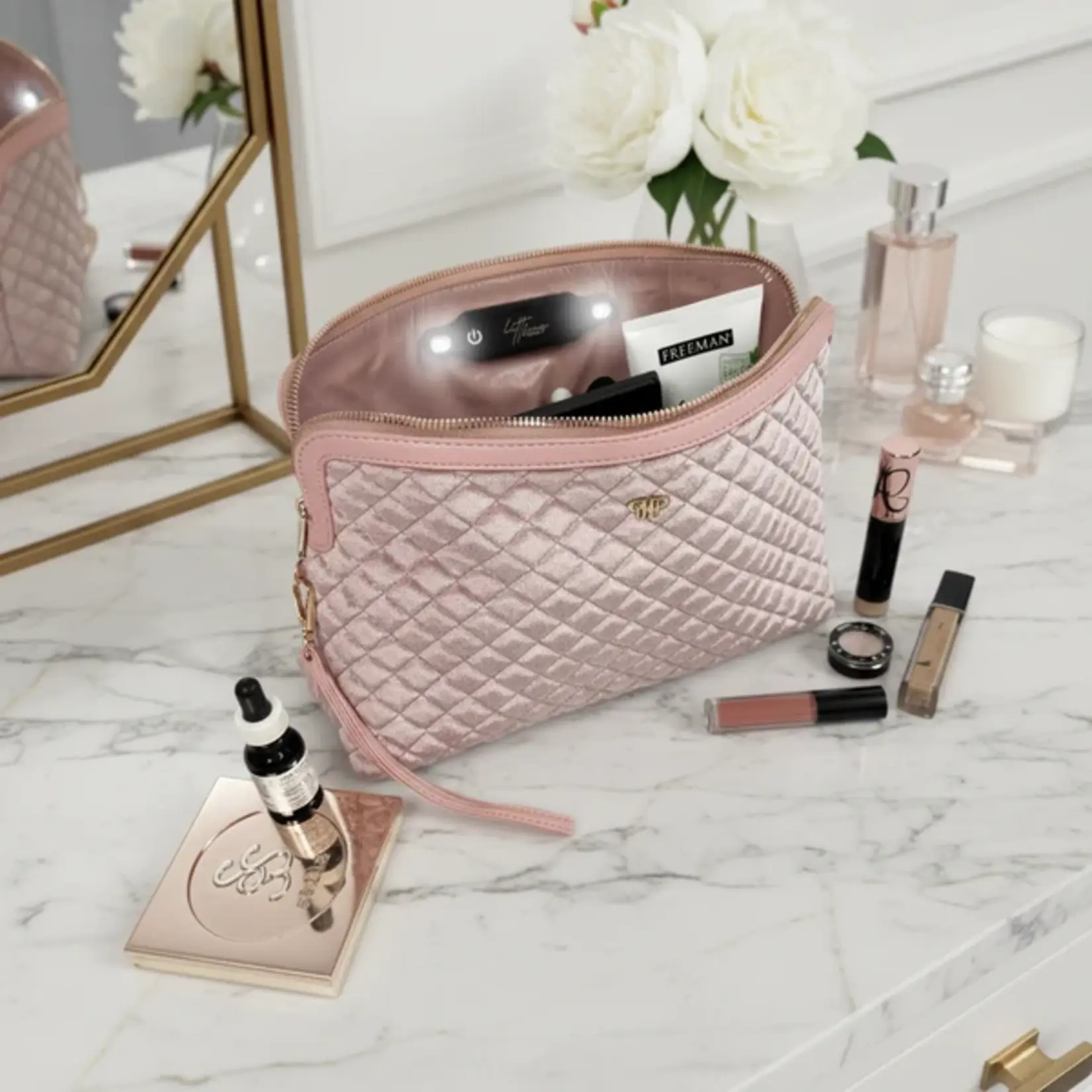 PurseN Litt Makeup Case Blush Velvet