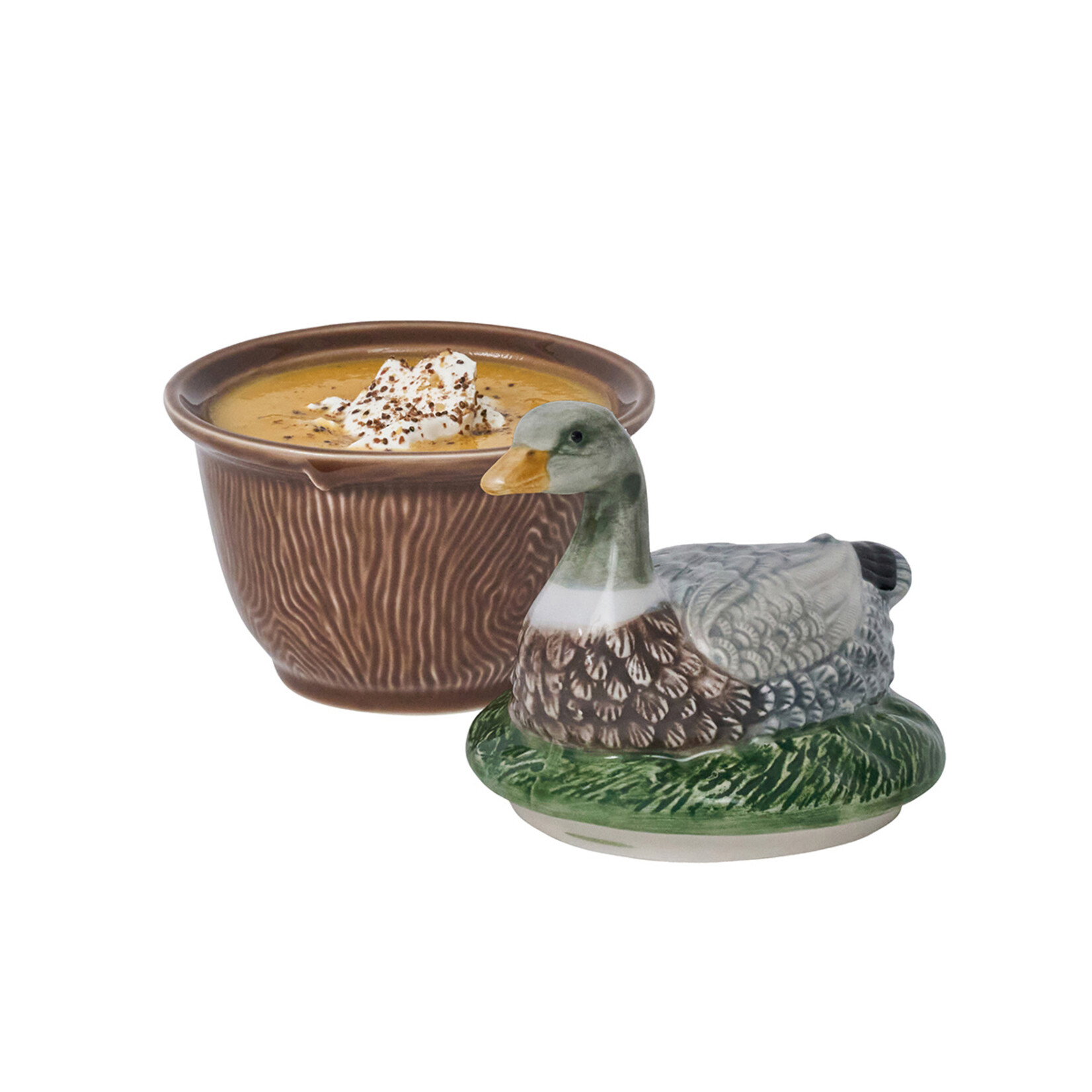 Juliska Forest Walk Duck Bowl with Lid-Multi