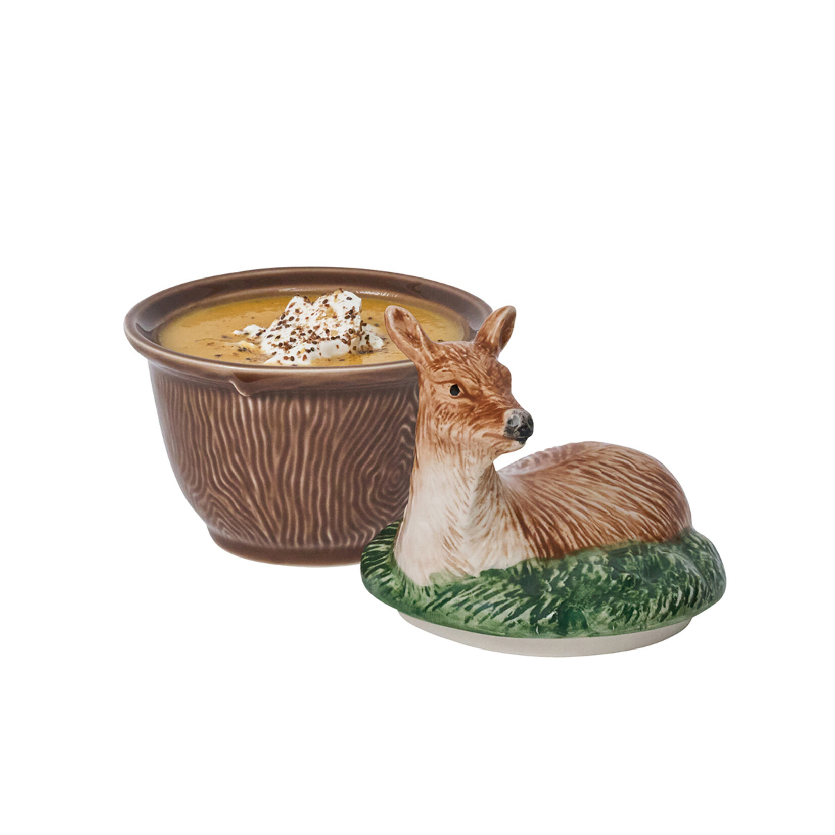 Juliska Forest Walk Deer Bowl with Lid-Multi