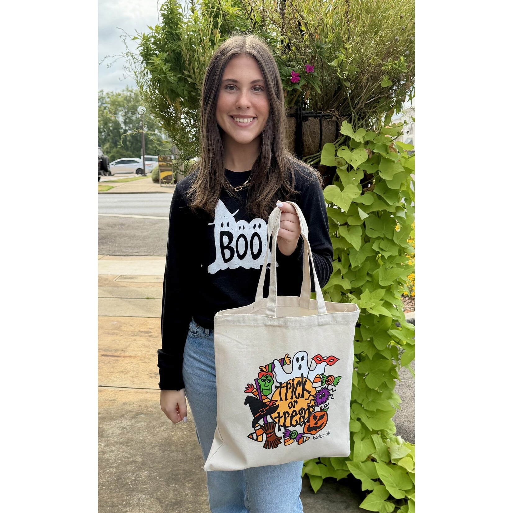 Kademi Canvas Tote Bag Trick or Treat