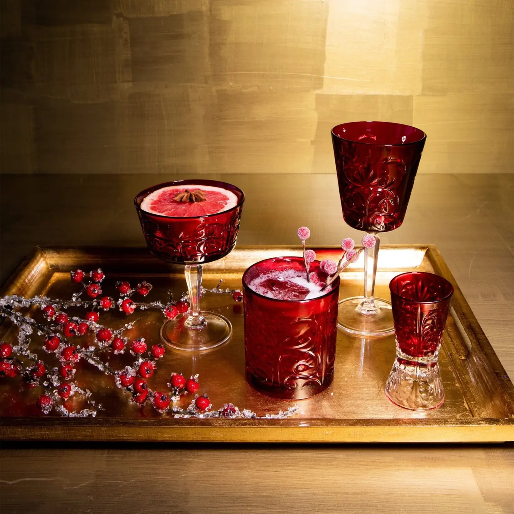 Vietri Barocco Ruby Double Old Fashioned