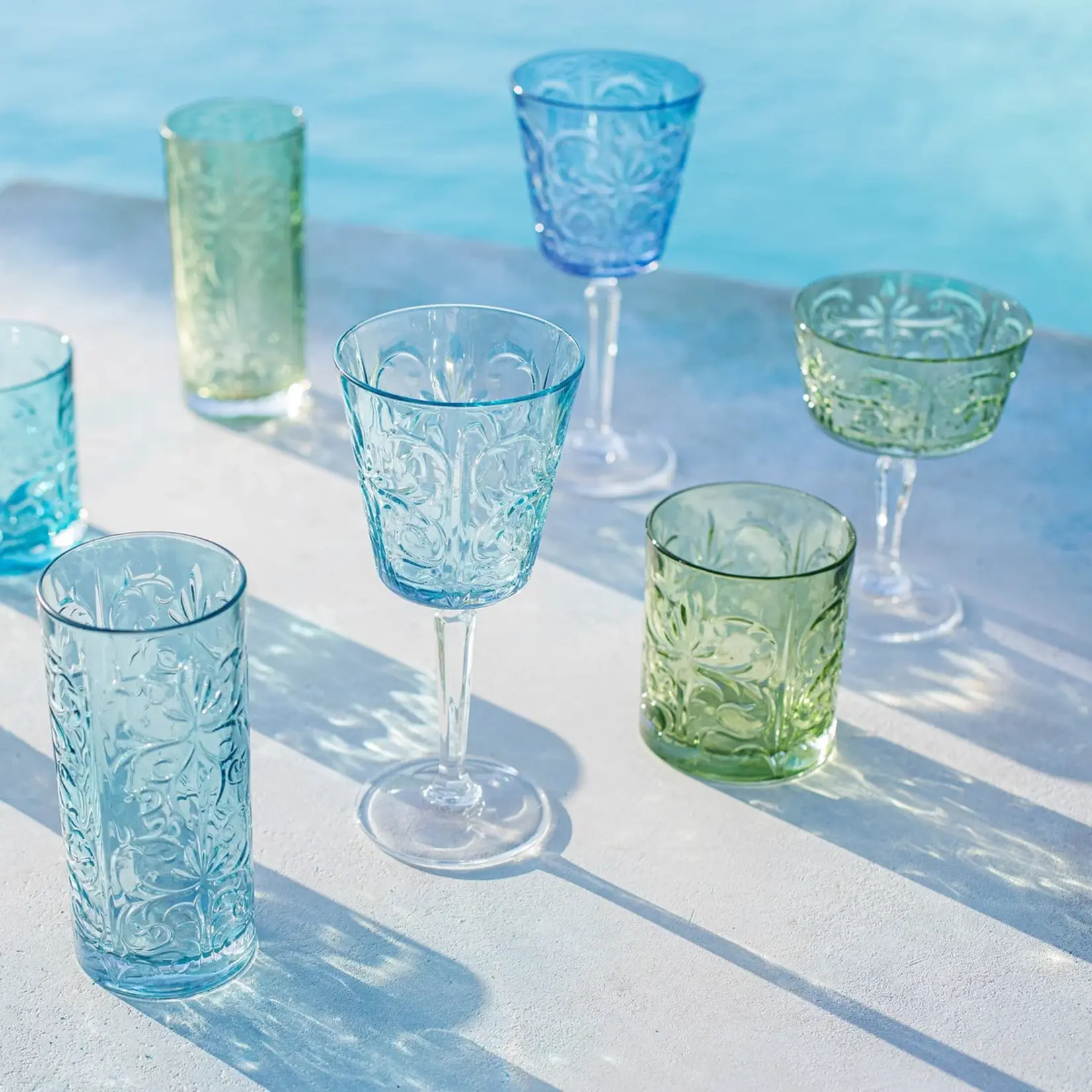 Vietri Barocco Mint Green Double Old Fashioned