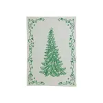 Vietri Strofinaccio Green Tree Dish Towels Set of 2