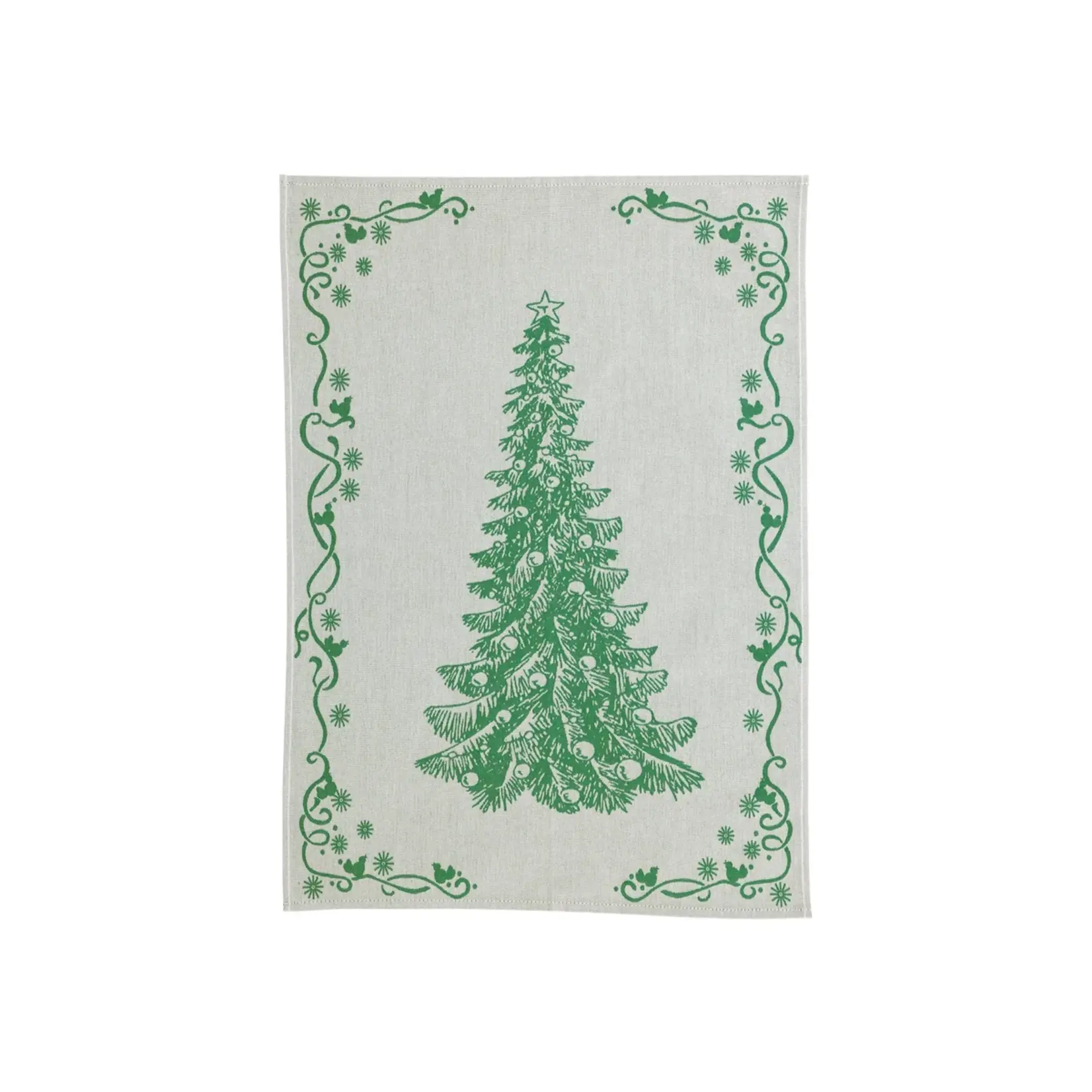 Vietri Strofinaccio Green Tree Dish Towels Set of 2